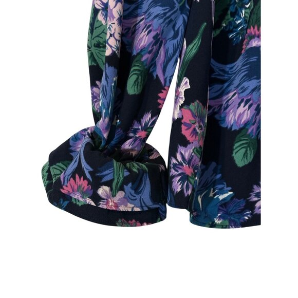 J.Crew Ruffleneck Top in Floral 365 Crepe Size XS - Picture 7 of 8